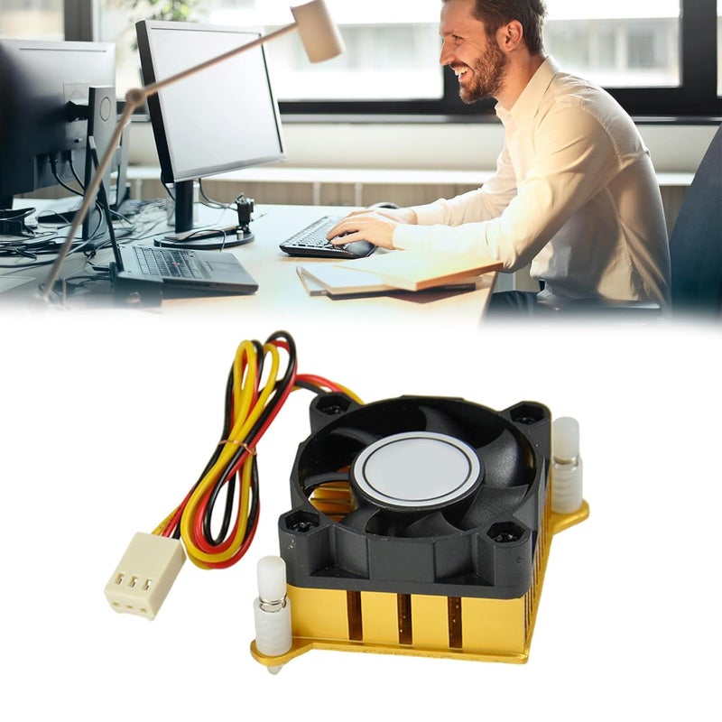 12V XH2 54 Aluminium Heatsink with 40mm Fan for Northbridge Chipsets Cooling - Image 2